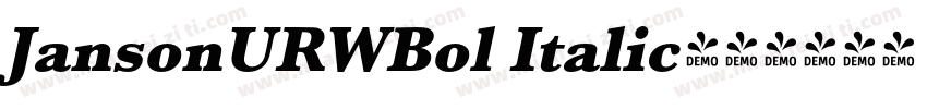 JansonURWBol Italic字体转换